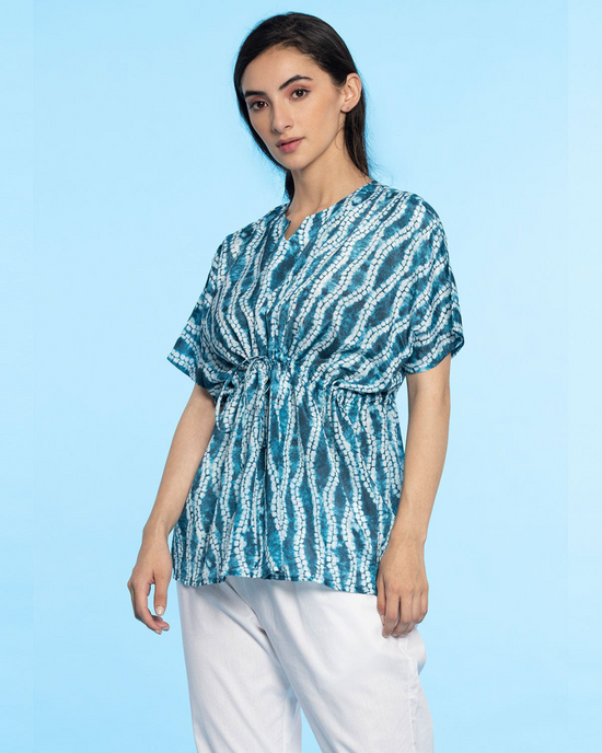 Blue Kaftan Top