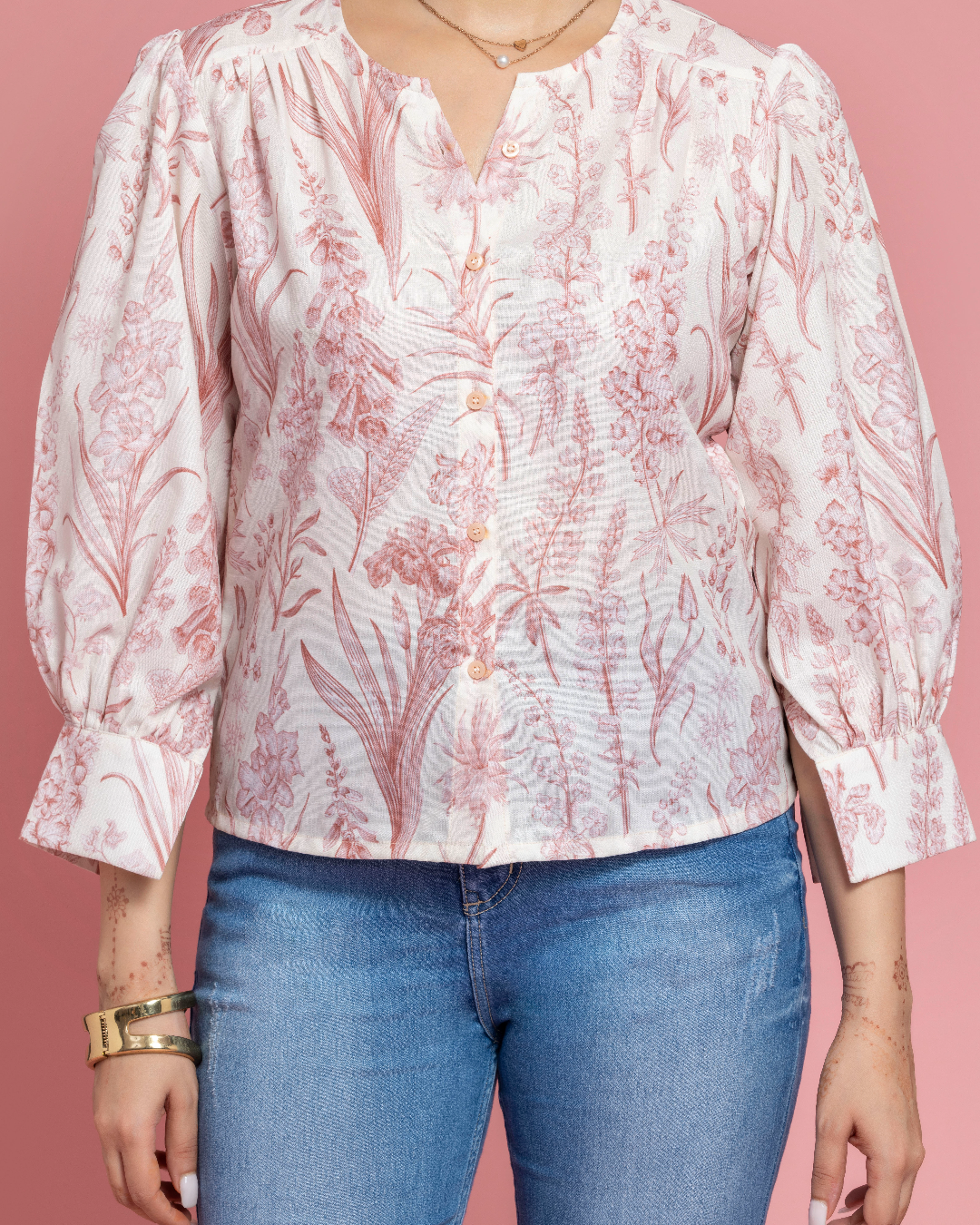 Pastel Melody Ruffled Shirt