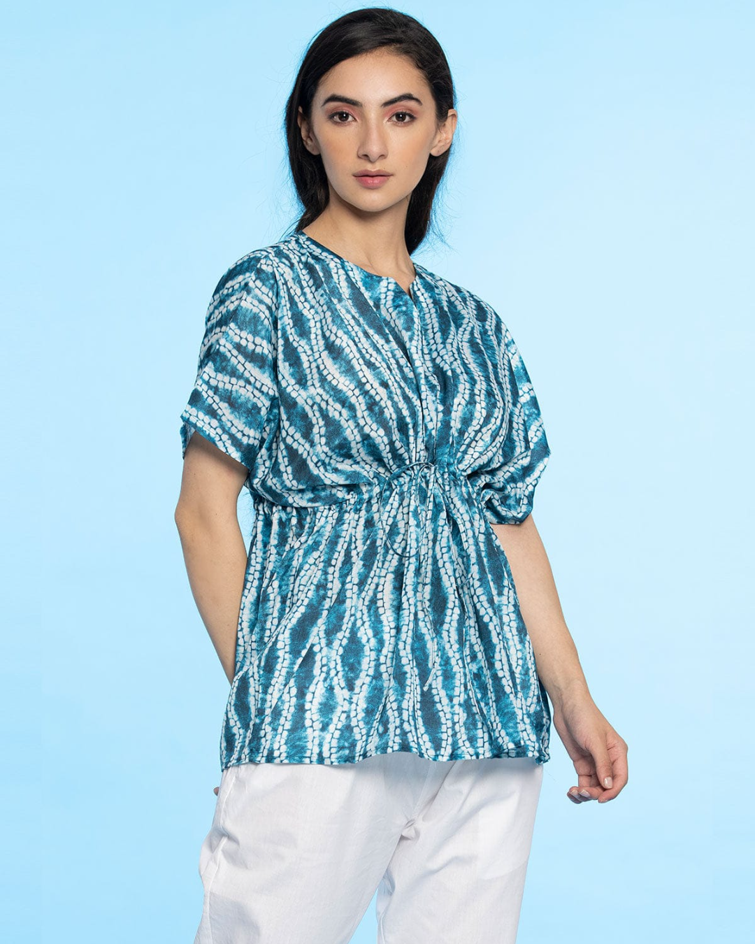 Blue Kaftan Top