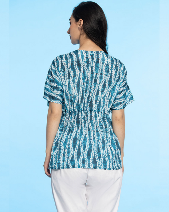 Blue Kaftan Top